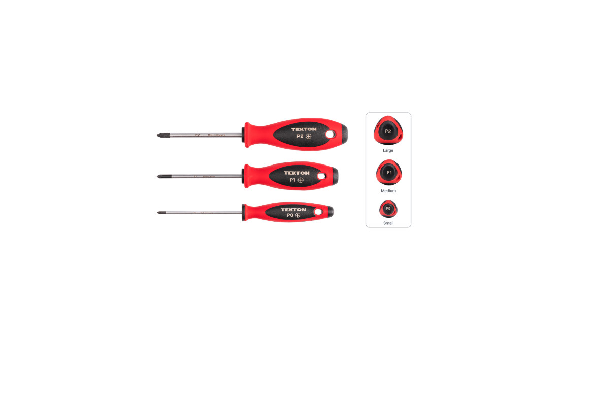 Tekton DWZ90010 8 Pc 4 Inch Phillips & Slotted Screwdriver Set, Made in Germany gallery