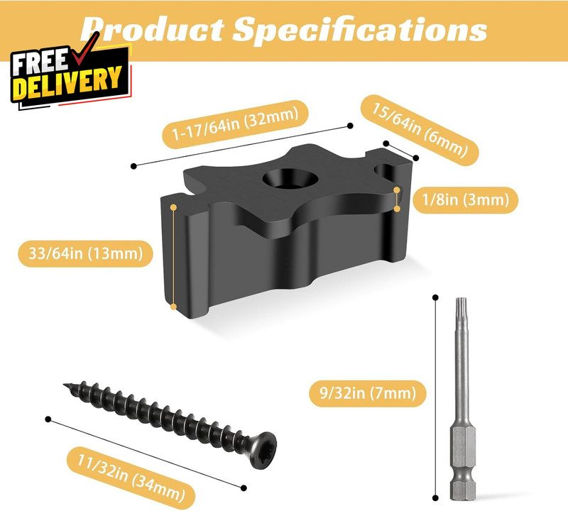 200 Pack Hidden Deck Fasteners for Composite Decking Clips with Screws Kit... gallery