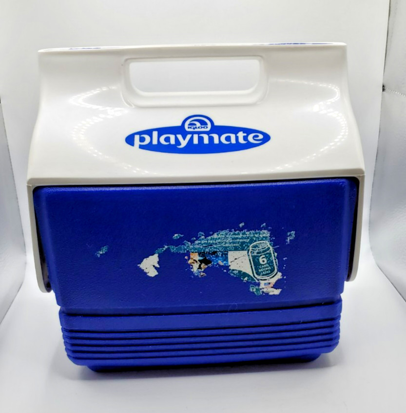 Igloo Playmate Blue Mini Cooler 6 Cans Hard Sided gallery