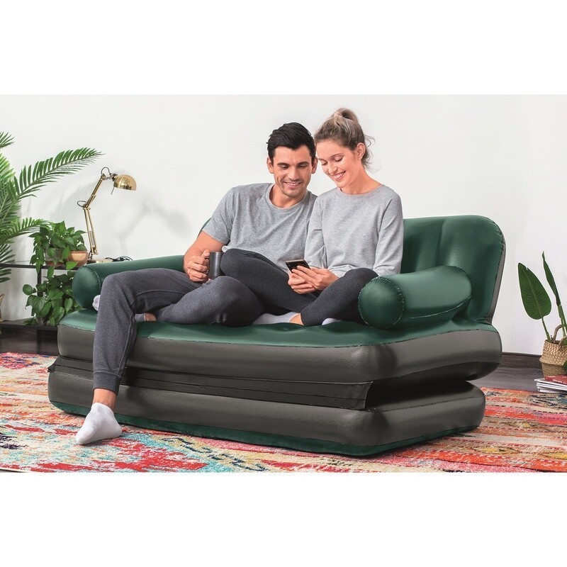 Multi-Max 5-in-1 Inflatable Air Couch Double Sofa Lounge Recliner Bed Portable gallery