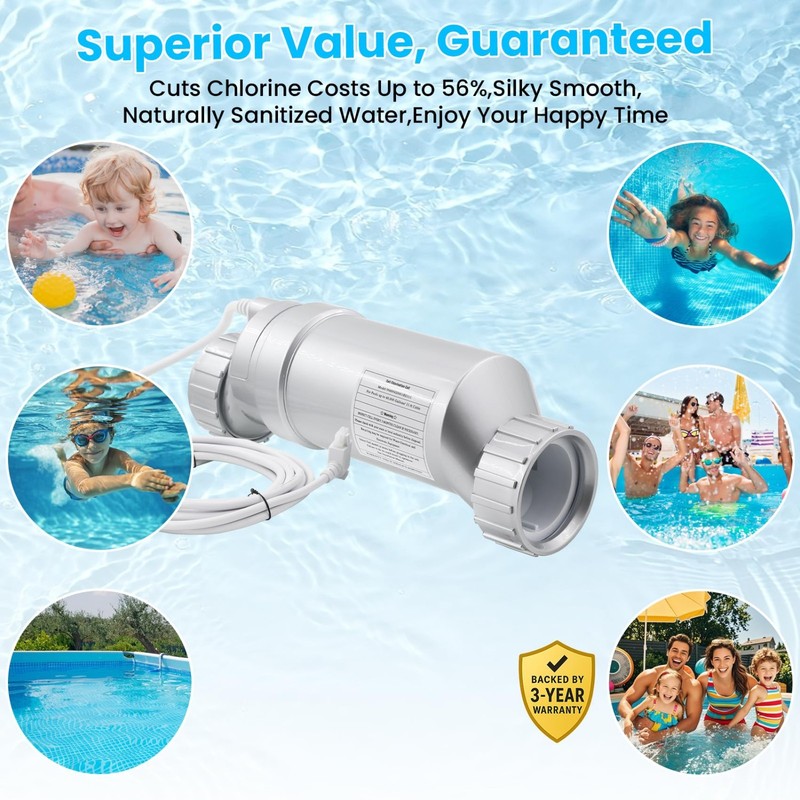 Salt Water Pool chlorinator System for Hayward Turbo Cell T-15 Cell 40000 Gallon gallery