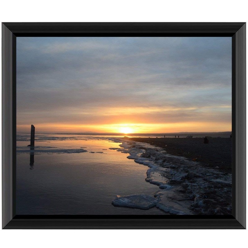 Uzifa 10x12 Picture Frame, Black Engineered Wood Photo Frame for Wall Display gallery