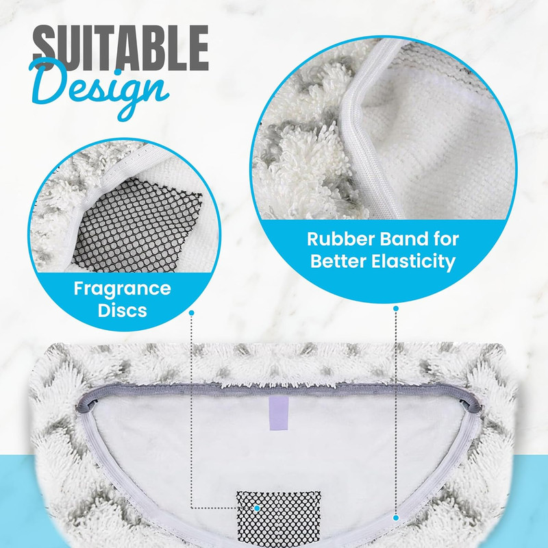 4 Pack Steam Mop Replacement Pads for Bissell Powerfresh Steam Mop 1940 1440 154 gallery