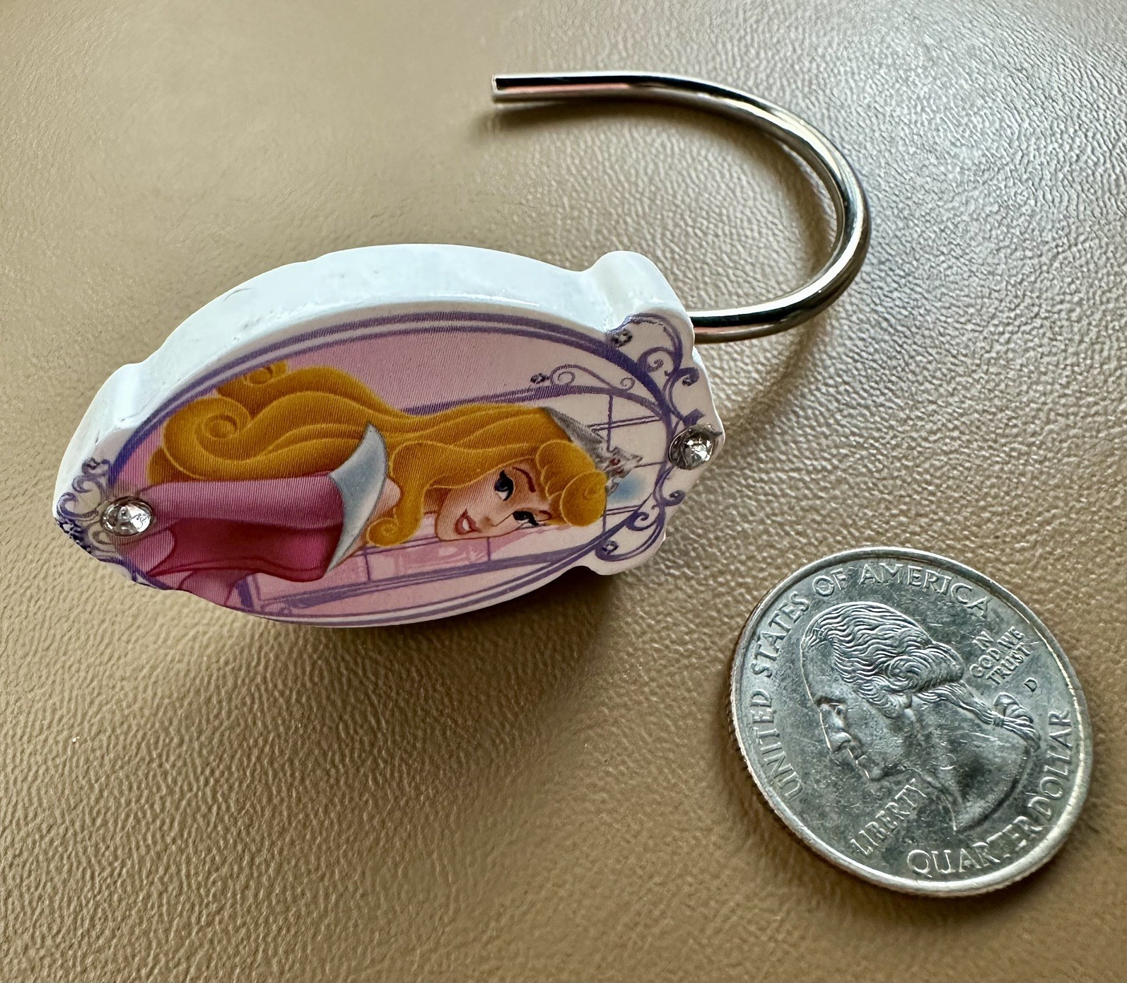 Disney Princesses shower curtain hooks - 10 count Tiana Aurora Belle Cinderella gallery