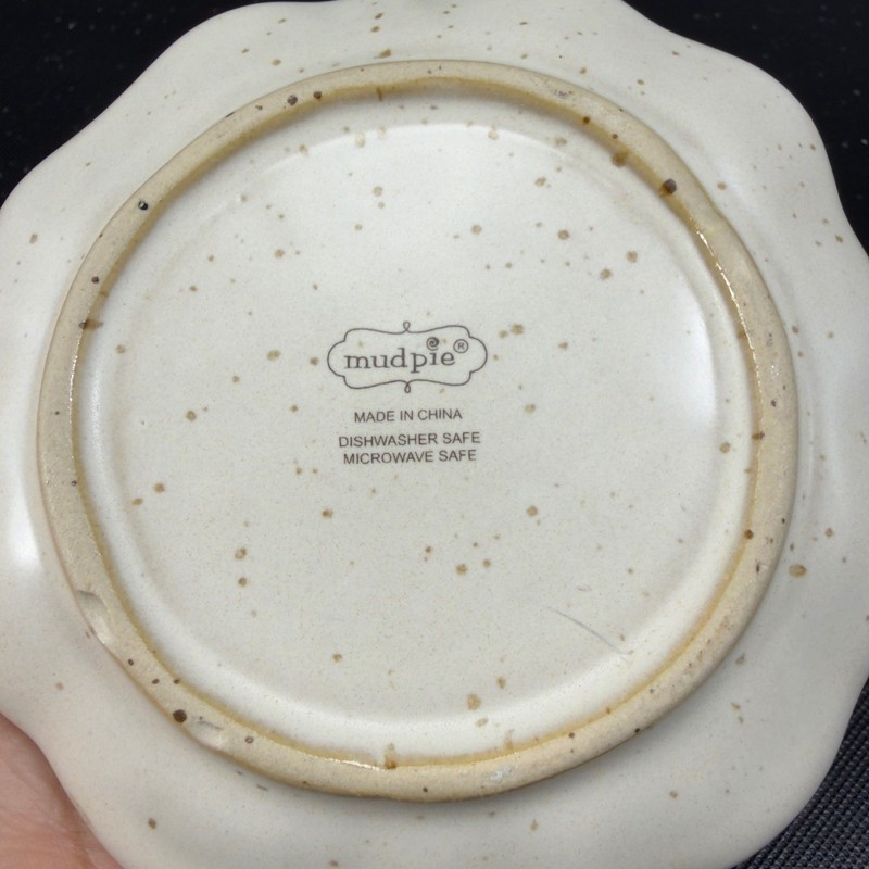 Mudpie Ceramic Nativity Scene Decorative Plate Christmas Decor White Brown Star gallery
