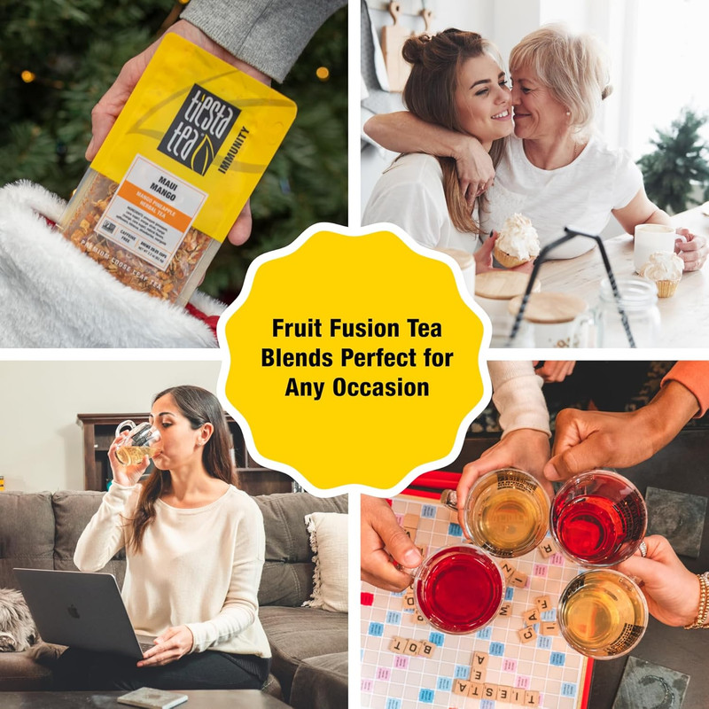 Maui Mango | Loose Leaf | Mango Pineapple Herbal Tea | Premium Non-Caffeinate... gallery