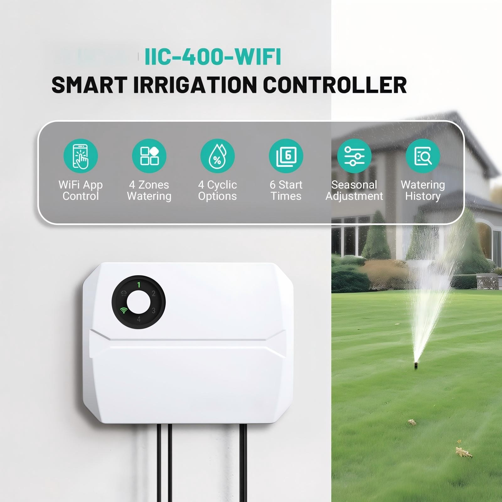 4/8 Zone Lawn Sprinkler Controller Outdoor Irrigation Systems WiFi App Control gallery