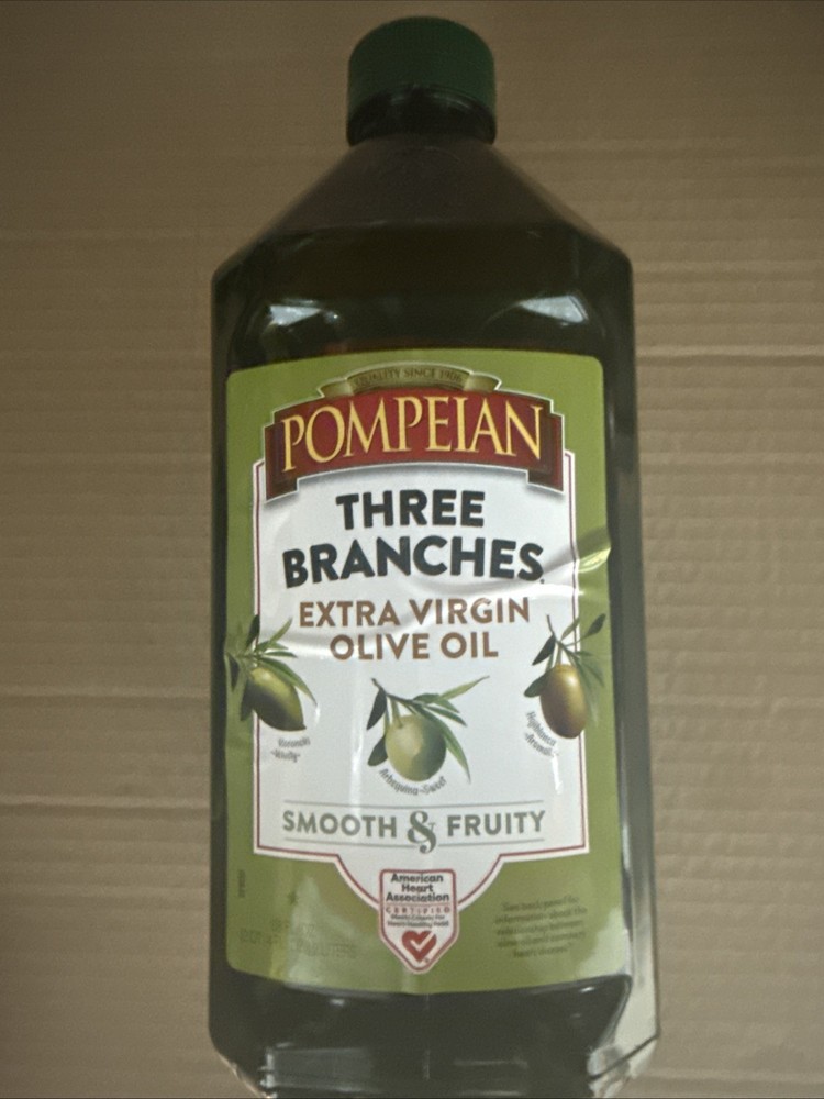 Pompeian Three Branches Extra Virgin Olive Oil, 2 L