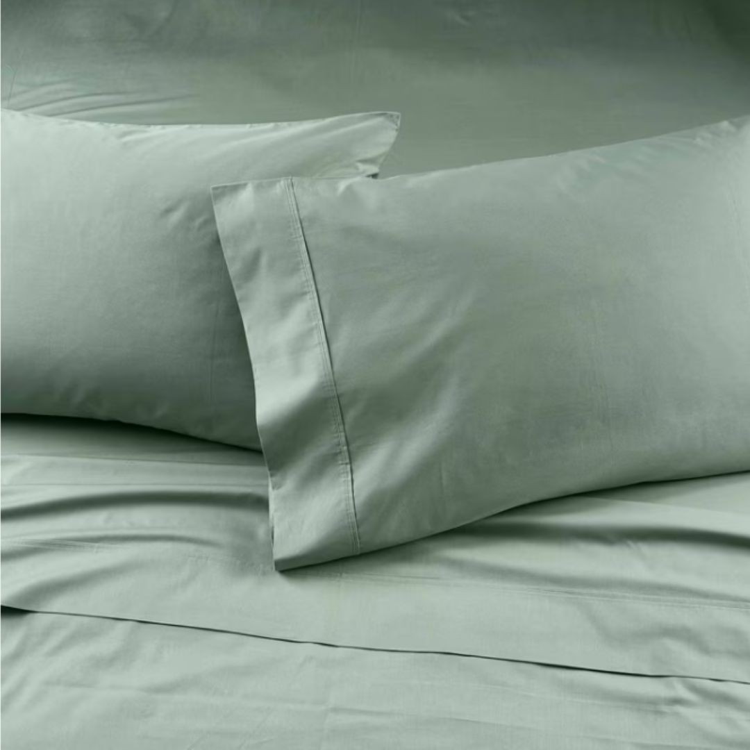 Better Homes & Gardens Cool & Crisp 4-Piece 300 Thread Count Green River Cotton gallery