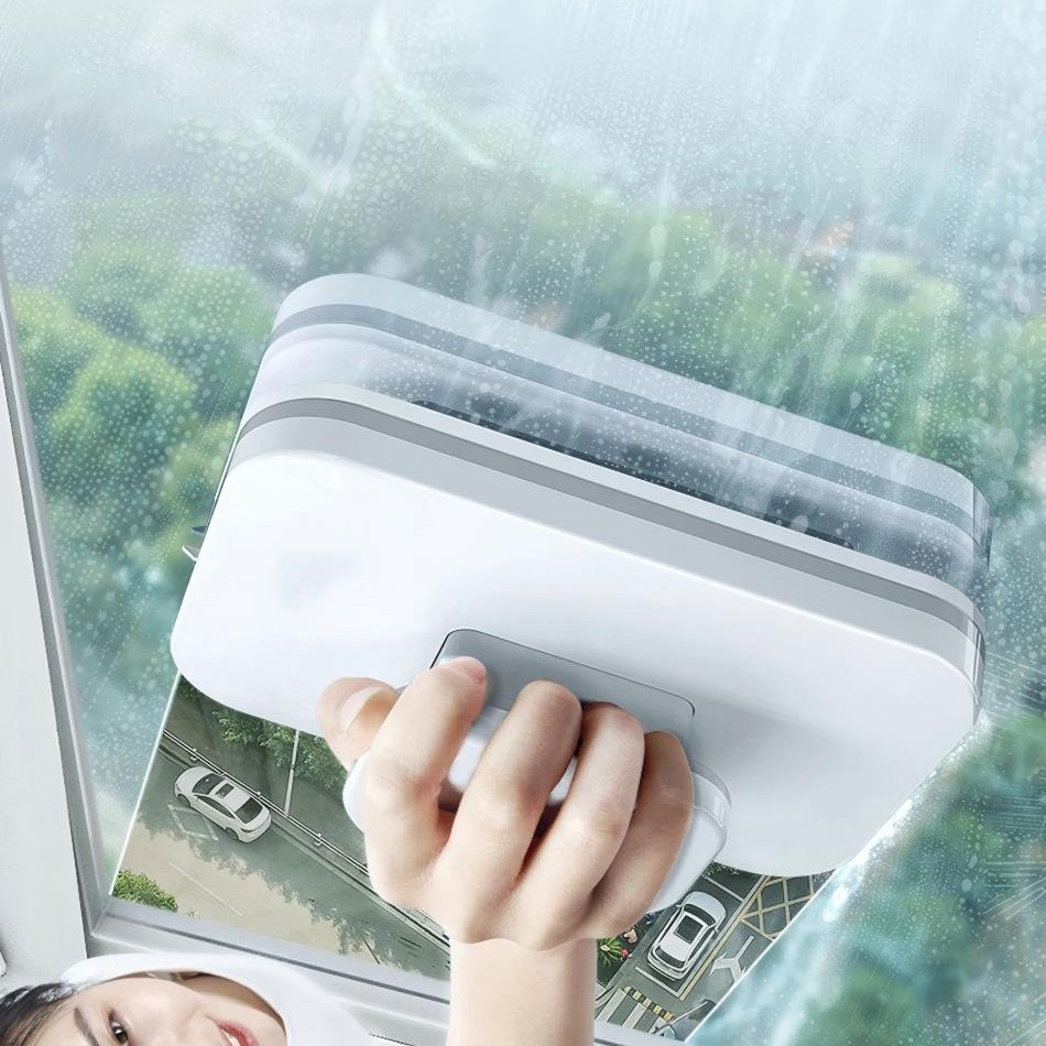 Home Magnetic Double Sided Window Glass Cleaner Wiper Cleaning Brush Tool gallery