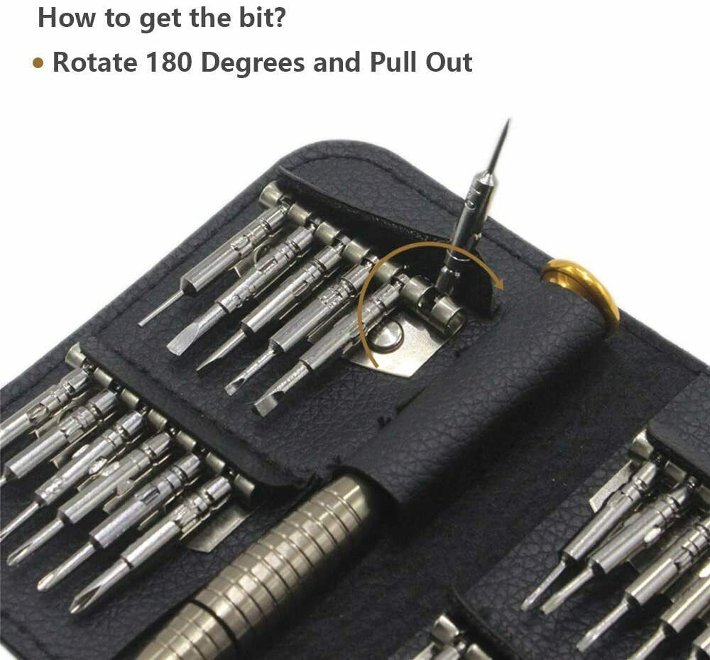 25 in 1 Mini Precision Screwdriver Set Fix Tool Kit Set for PC Glasses gallery