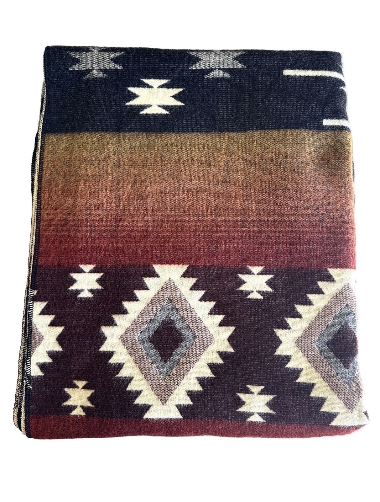 Alpaca Blanket - Cozy Colorful Native Pattern Throw - Made in Ecuador - 202619 gallery