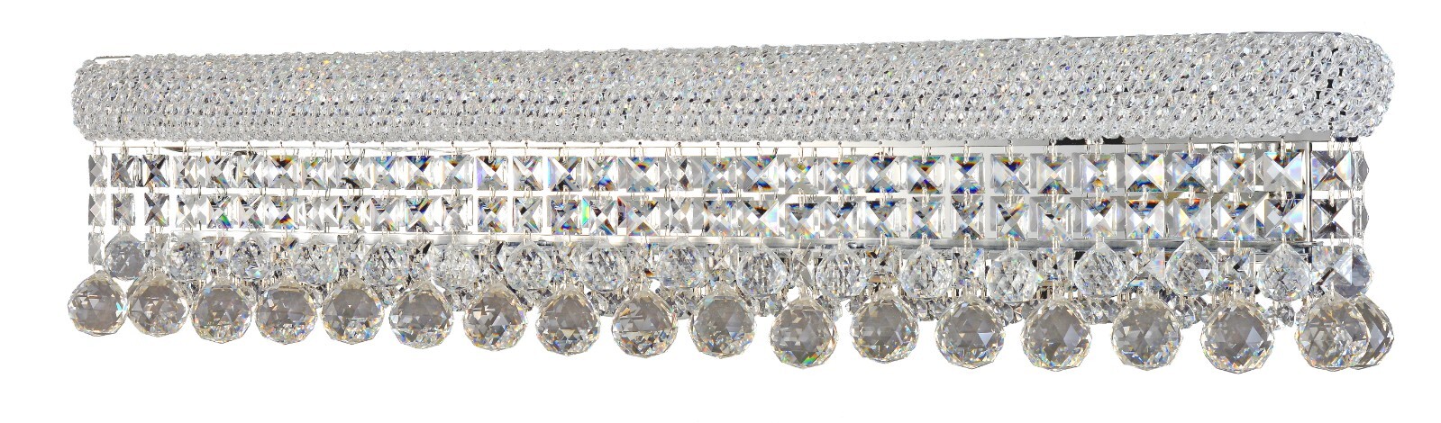 Primo Collection 6-Light 44x06x08 Crystal Vanity Wall Light in Chrome gallery