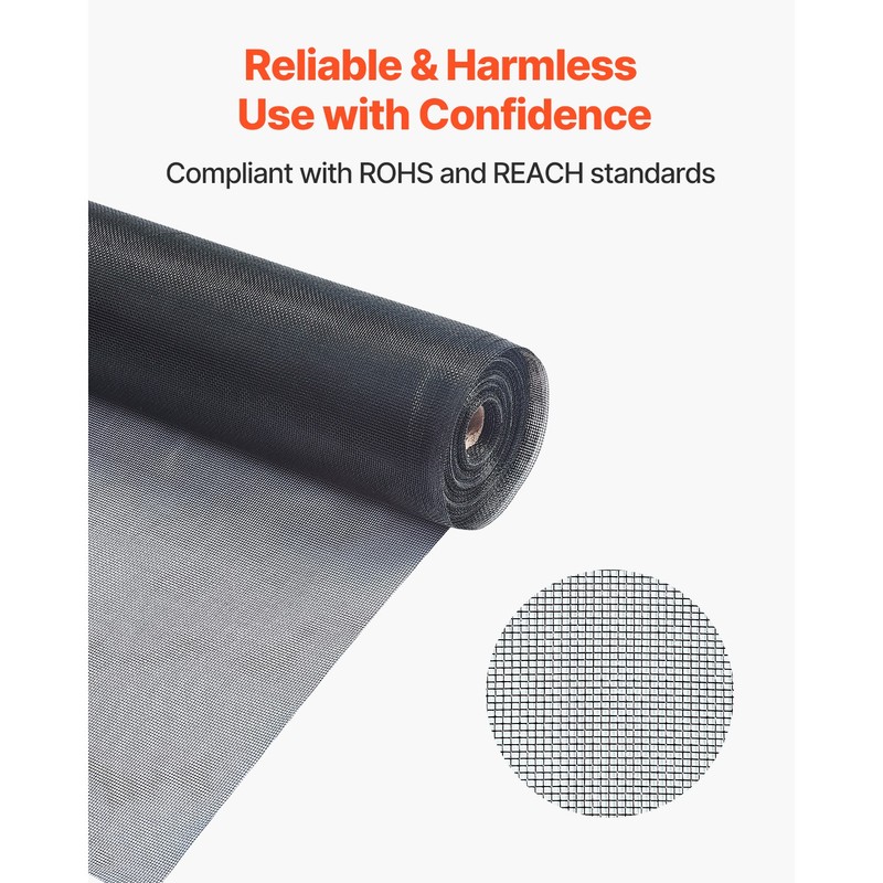 Window Screen Replacement 100 ft × 48 in Window Screen Mesh DIY Adjustable gallery