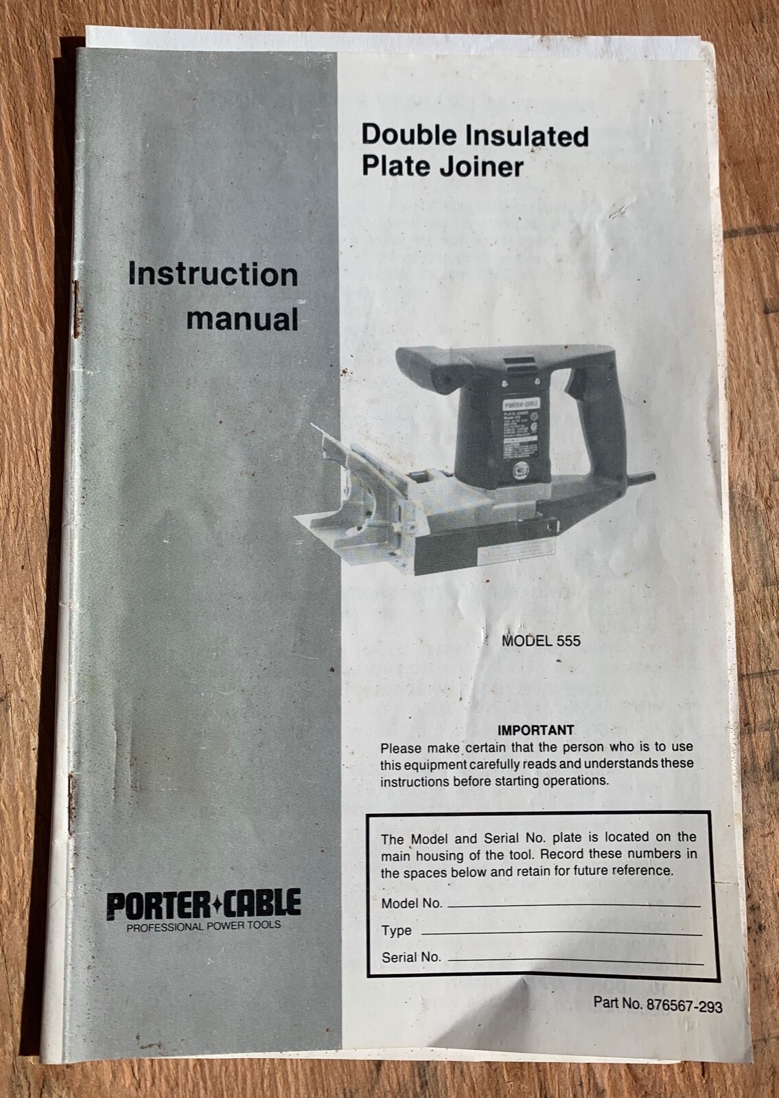 Porter Cable # 555 Plate Joiner Tilt Fence W/Toolbox 120V 8000rpm Type 3 (5052) gallery