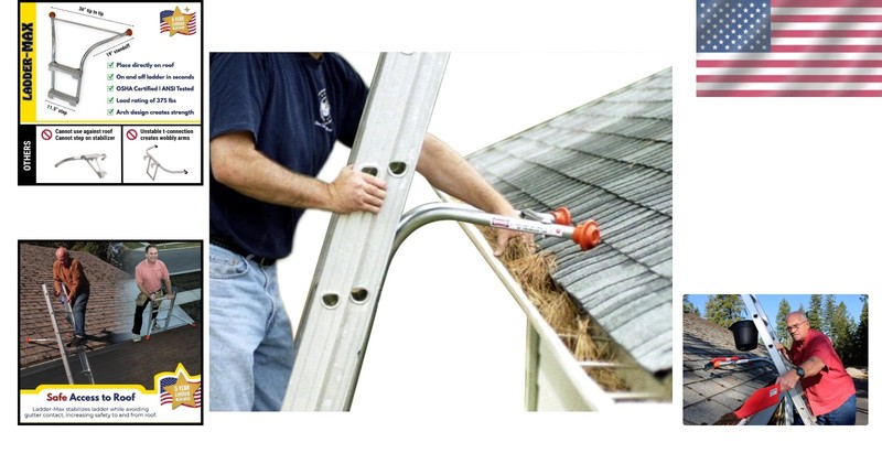 Universal Ladder Standoff Stabilizer - Made in USA, Maximum Safety 375 lbs gallery