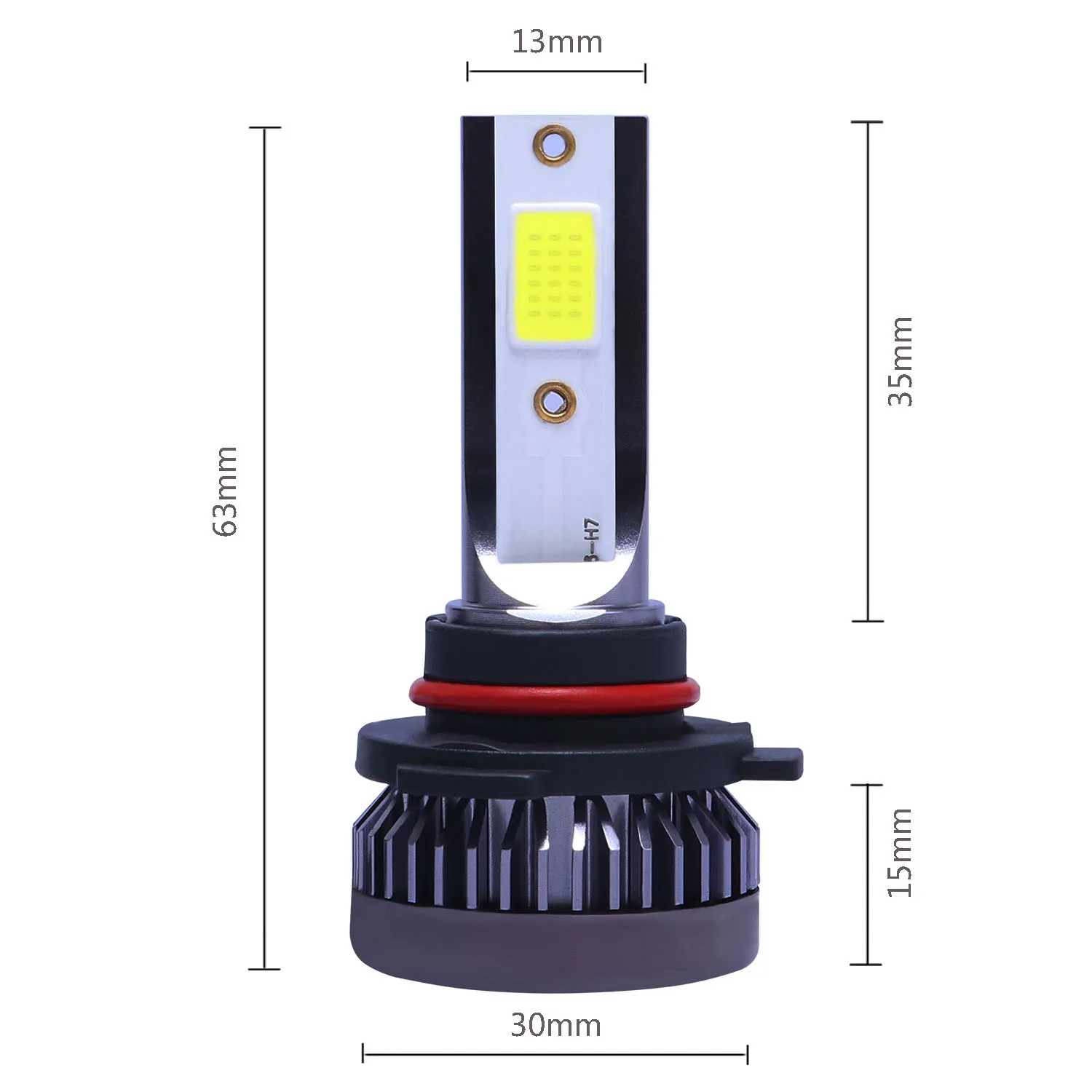 2Pcs LED H4 H7 Car Headlight Bulbs H8 H11 9005 HB3 9006 HB4 9004 HB1 H3 H13 gallery