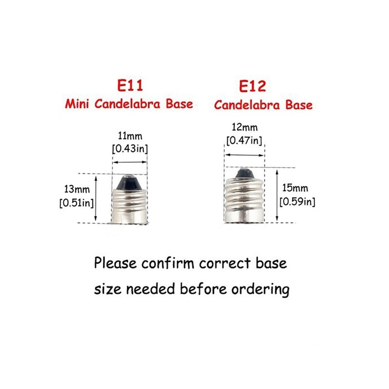 3pcs E12 LED bulb 7W 800LM 110V Dimmable 96-2835 C7 Ceramics Ceiling Fan Light H gallery