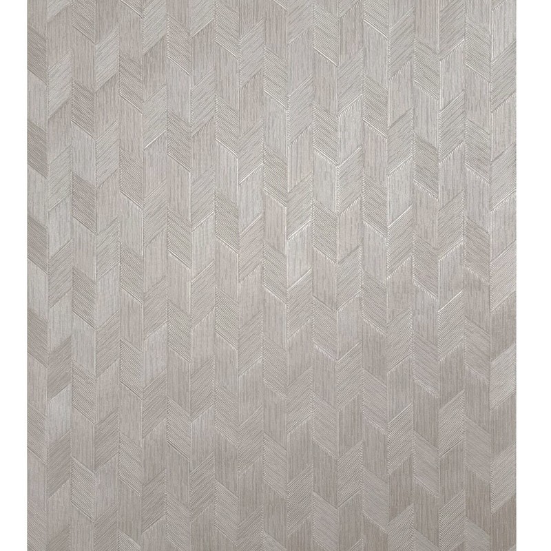 Tan cream parallelogram herringbone thread lines faux fabric textured wallpaper gallery