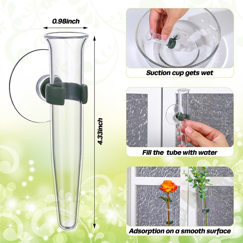10 Pcs Window Propagation Stations Plant Propagation Tubes with Suction Cups ... gallery