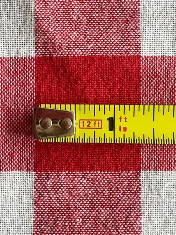 Farmhouse Gingham Picnic Tablecloth Set 69x50.5 + 2 Placemats Red White gallery