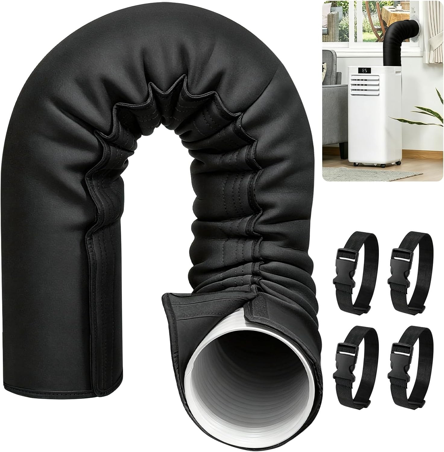 1/2 PCS Upgraded Portable AC Hose Insulation Sleeve, Air Conditioner Hose Cover gallery
