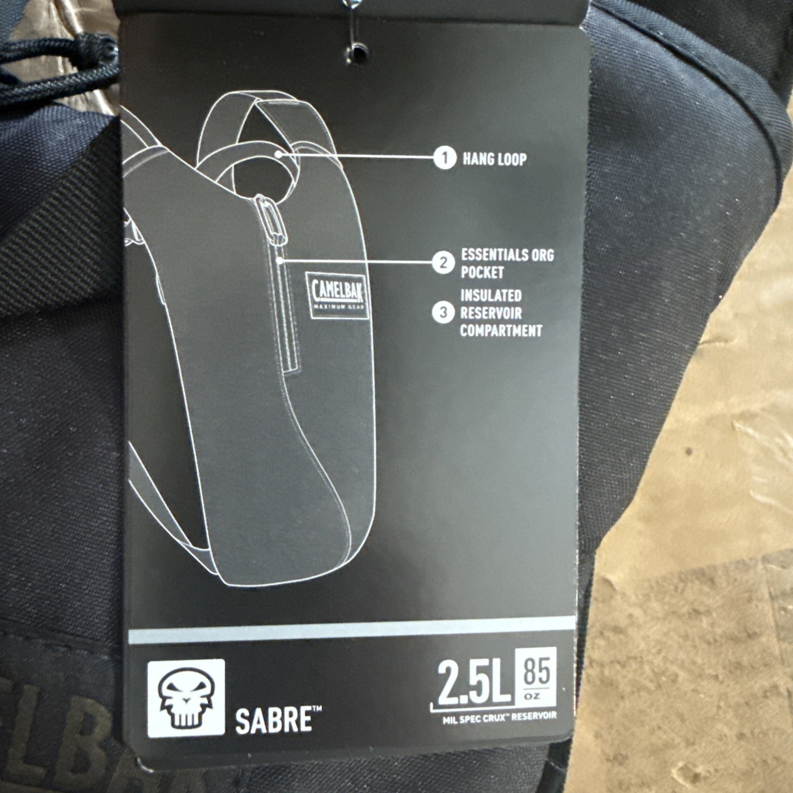 Camelback Sabre 2.5L Backpack - Black - New - Maximum Gear - Bag Only! 4