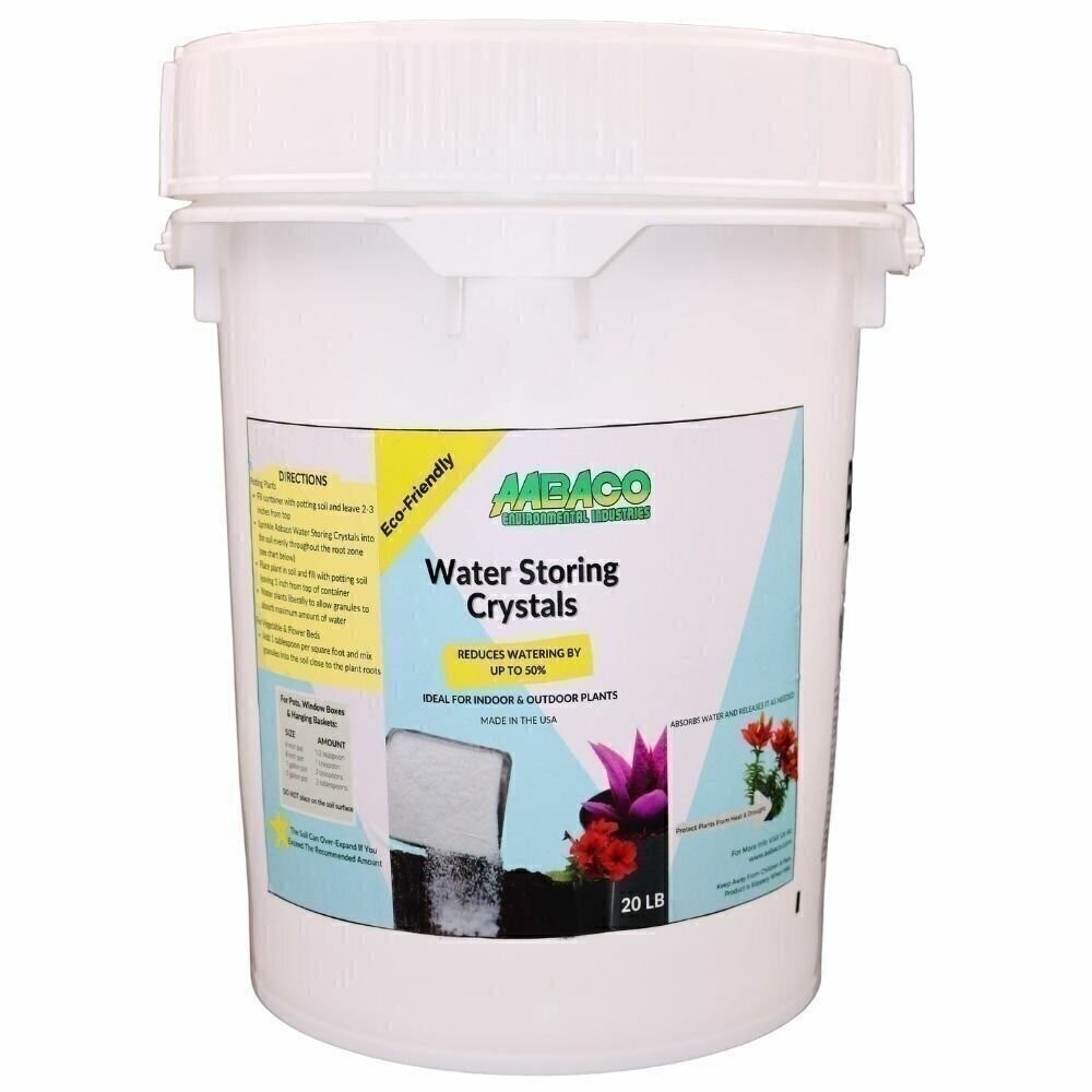20lb. Water Absorbing Polymer Crystals - Soil Moisture - FREE SHIPPING gallery