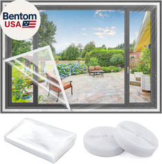 Heavy Duty Window Insulation Kit for Winter – 75 in X 79 in Clear Plastic 180㎛ T
