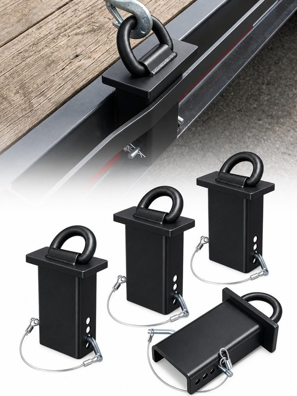 4/6/8 Pack 18000lbs Removable d-Ring Stake Pocket Tie Down for Utility Trailers gallery