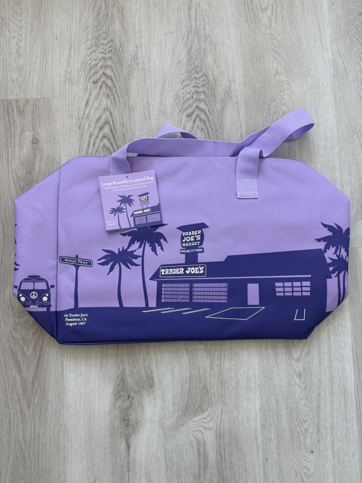 Trader Joe’s NEW SPRING 2026 RELEASE PURPLE RAIN Large Insulated Bag LIMITED gallery