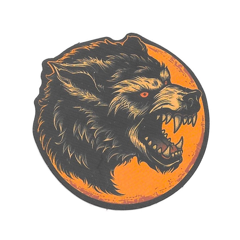 Werewolf Sticker Vinyl Die Cut Snarling Wolf Laptop Decal Journal Scrapbook Art gallery