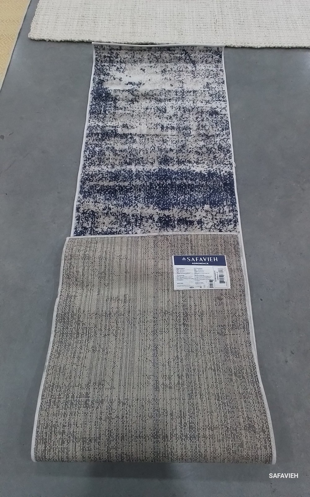 GOLD / NAVY 2'-1" x 8'-0" Broken Thread Rug, Reduced Price 1172797460 ADR207C-28 gallery