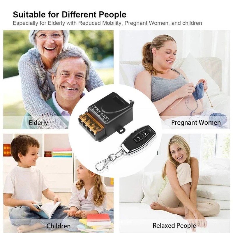 AC Wireless Remote 110V-240V 30A RF Relay Control Remote Switch 433Mhz Receiver gallery