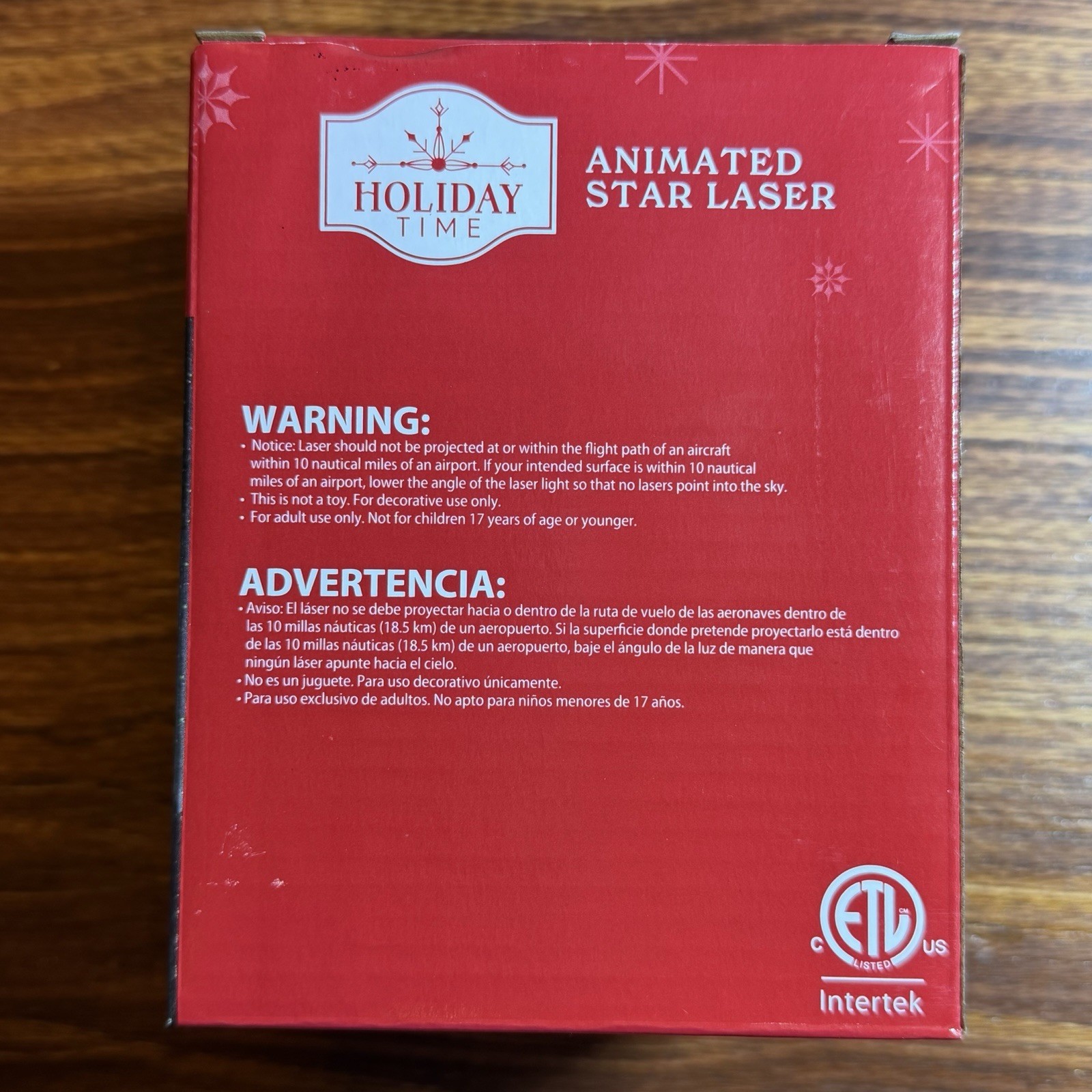 Holiday Time Animated Star Laser Indoor Outdoor 3 Red/Green Christmas Modes NEW gallery