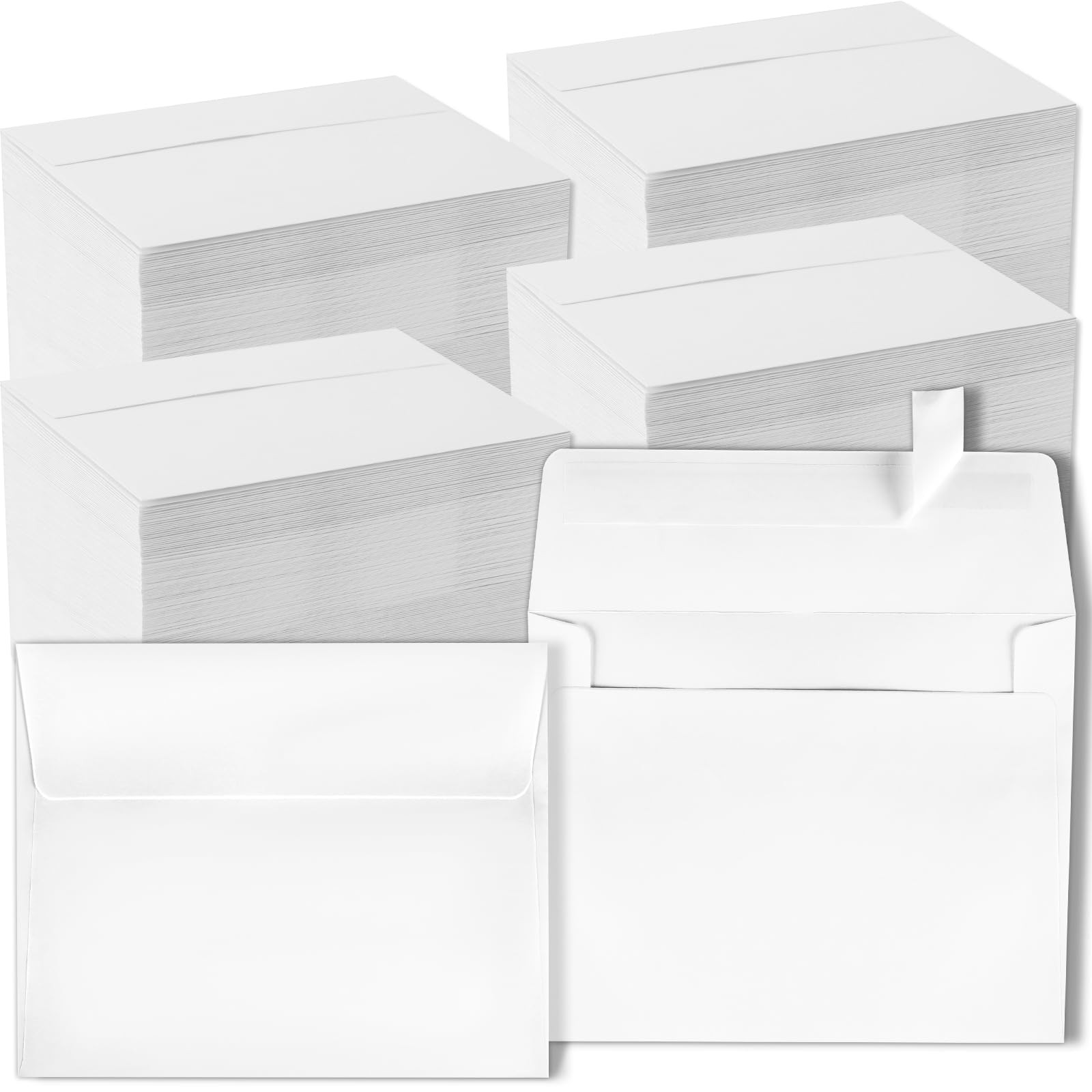 1000 Pcs A2 Envelopes 4.375x5.75 Inches Self Adhesive A2, White gallery
