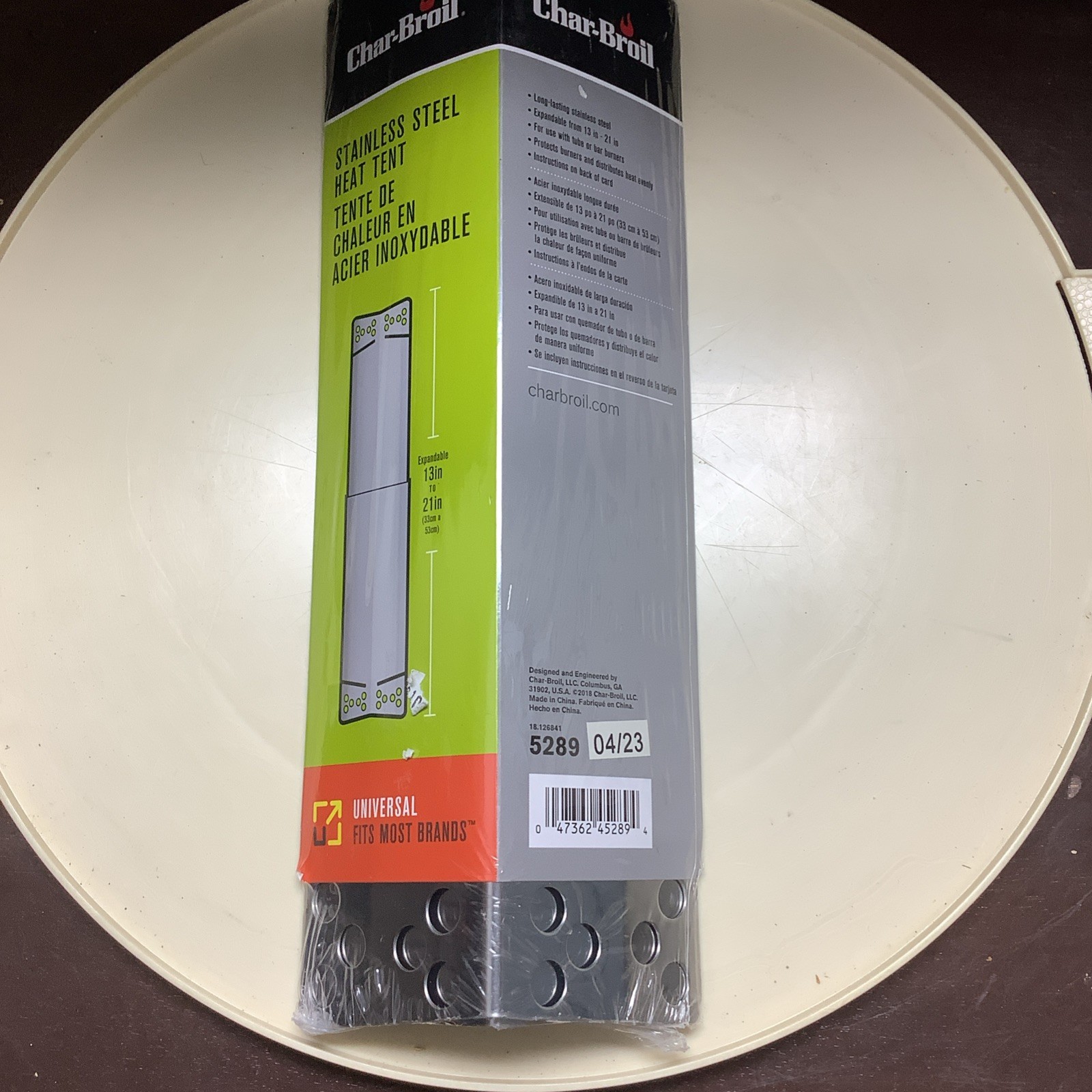Char-Broil Universal Stainless Steel Heat Tent 13"--21" # 5289 gallery