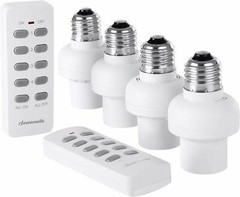 DEWENWILS Wireless Remote Control Light Lamp Socket E26/E27 Bulb Holder Base
