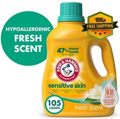 ARM & HAMMER Fresh Scent Liquid Laundry Detergent Sensitive Skin 105oz 105Loads