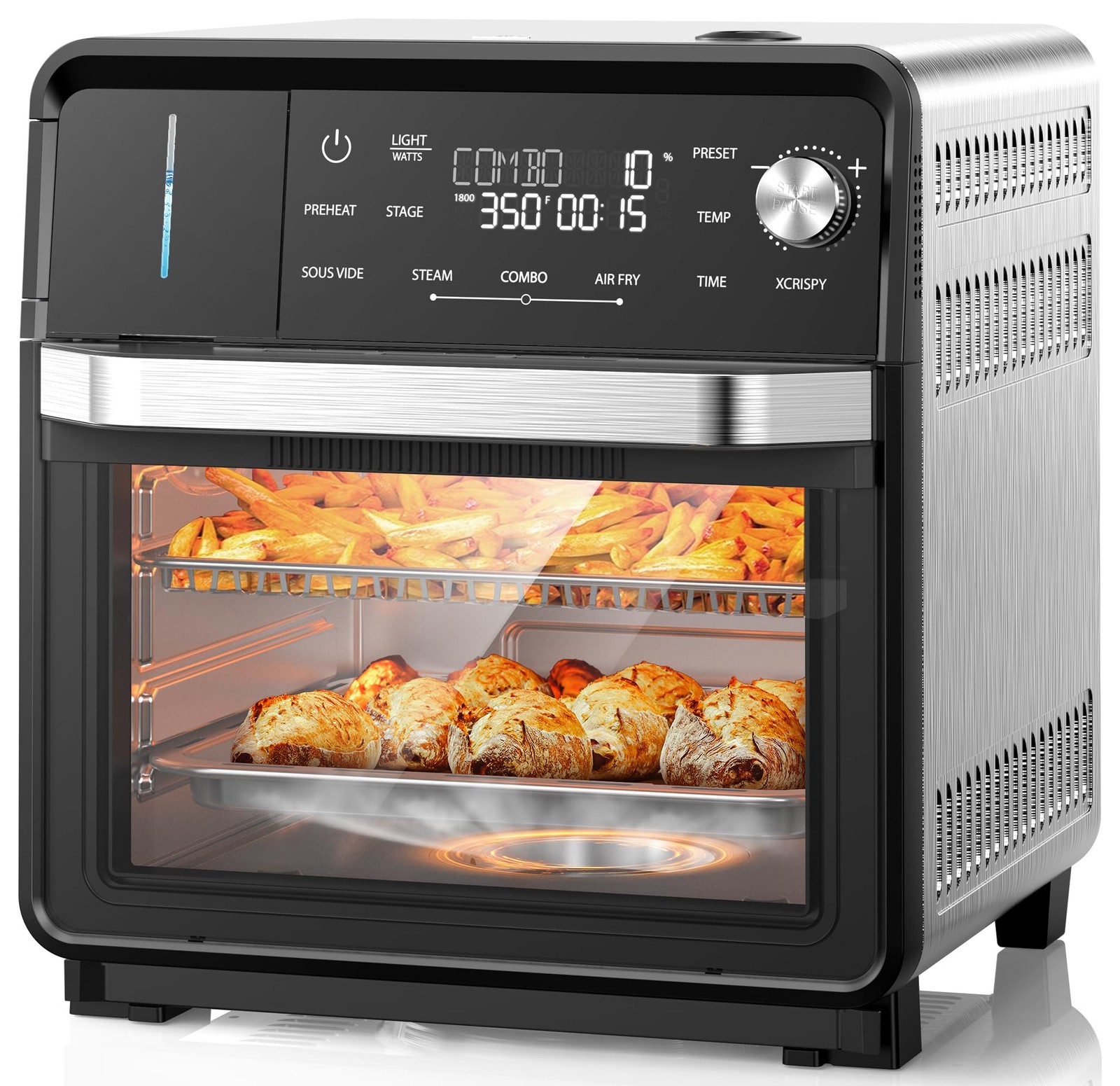 Nuwave Combi Steam Oven, Non-Toxic Stainless Steel Multi-Cooker Air Fry, Sous, gallery