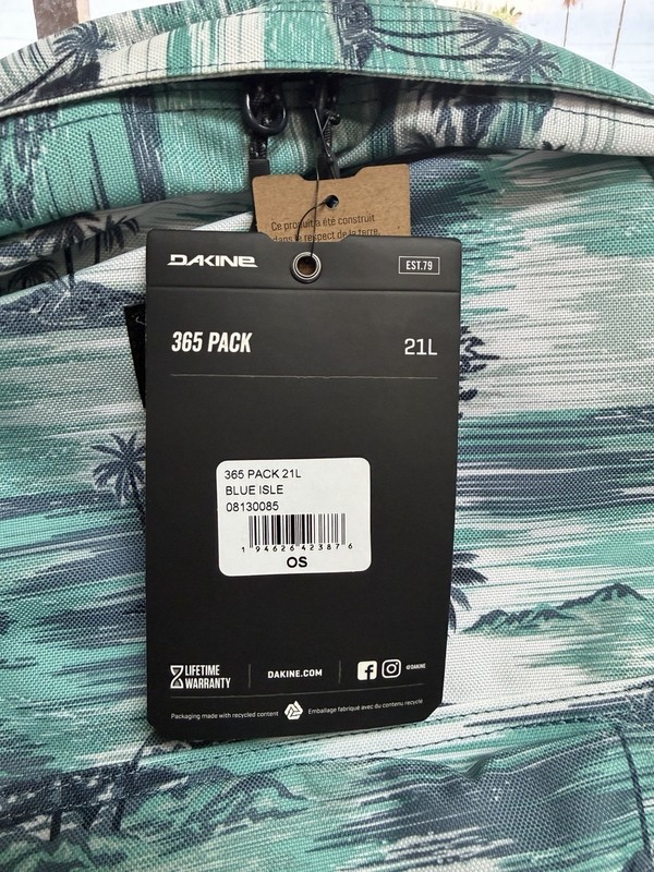 Dakine 365 Pack 21 L Backpack Blue Isle 4