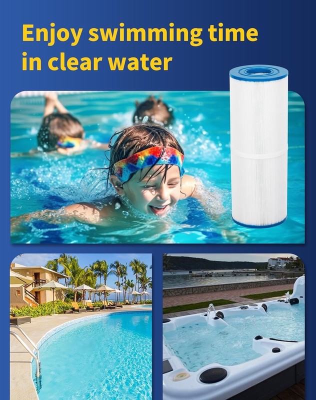 High-Efficiency Hot Tub Filter - Durable Trilobal Fabric, 50 sq.ft Filtration gallery