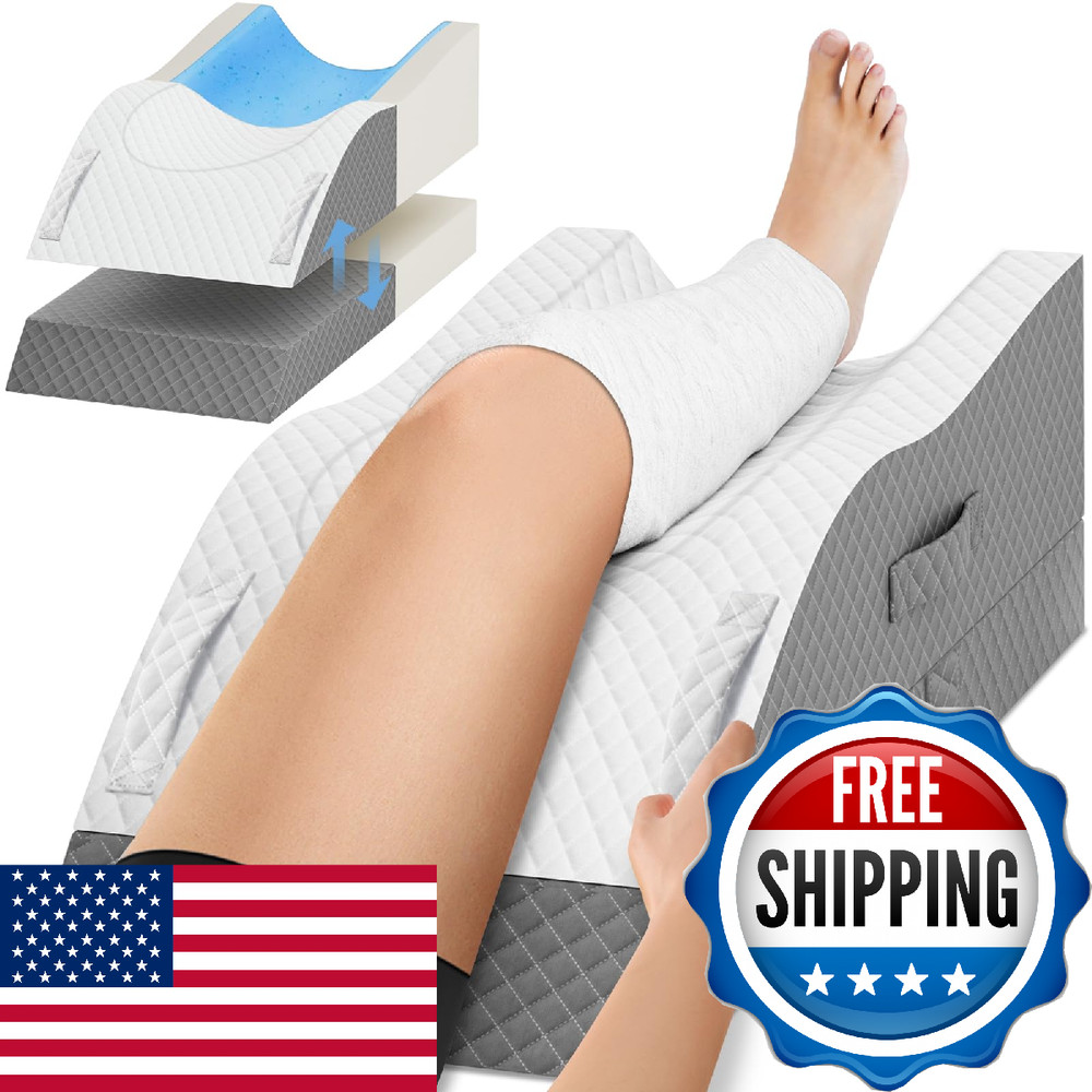 Tranquilrelax Elevation Pillows For Leg After Surgery Memory Foam Adjustable