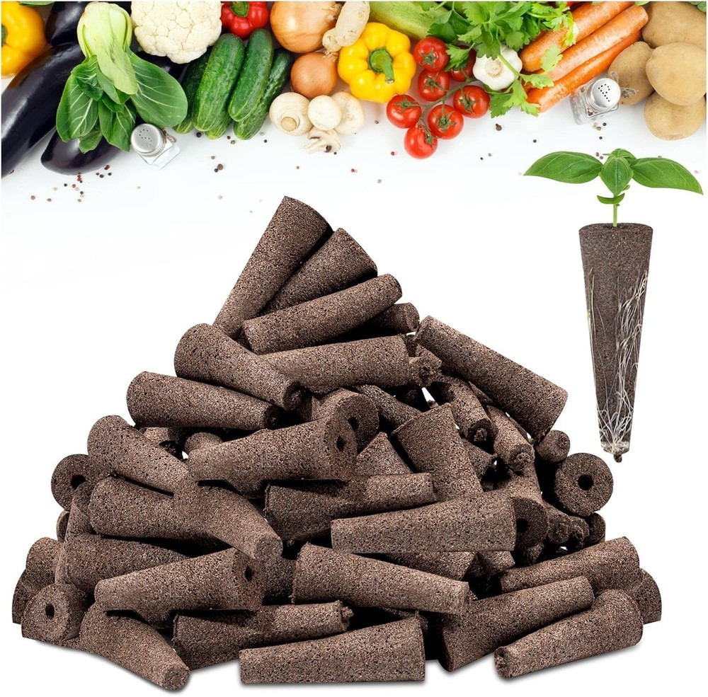 Grow Sponge Hydroponics Replacement Seed Starter Pods Plug Root Growth Kit