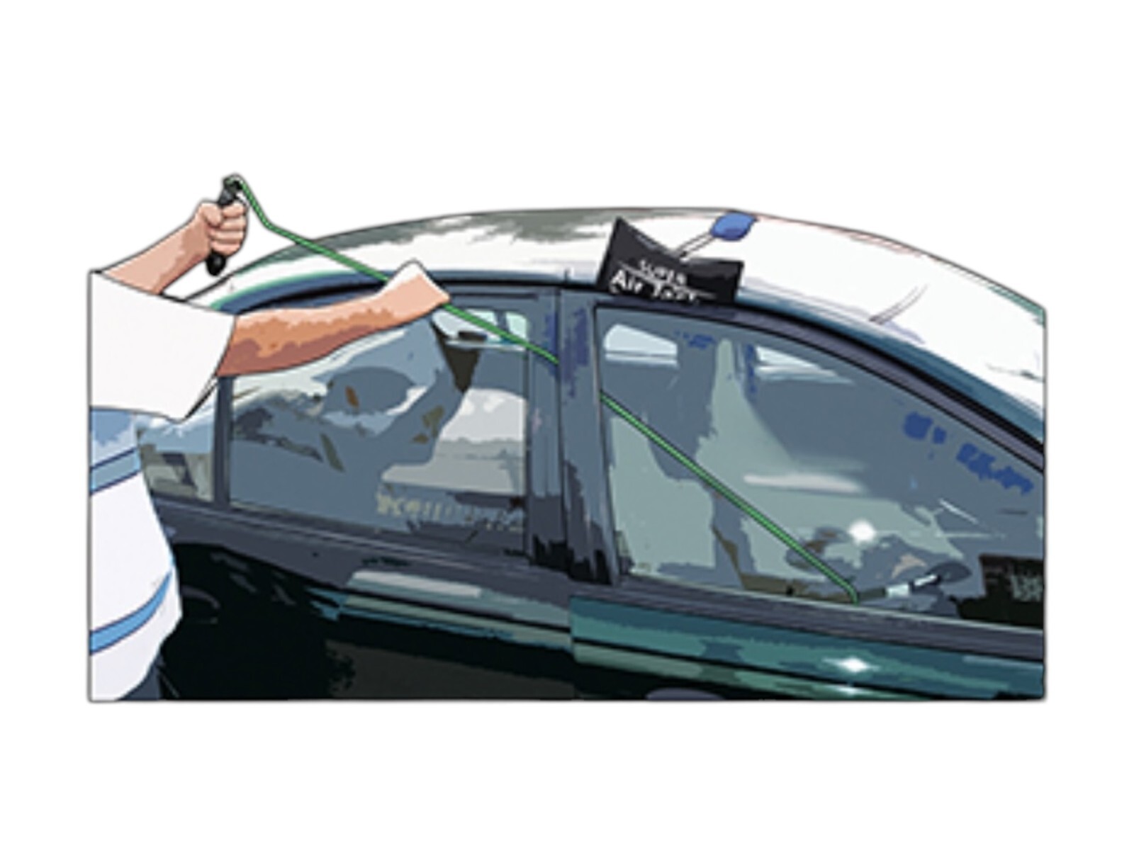 AccessTools - Large Super Air Wedge + Long Reach Car Opening Stick Tool - Bundle gallery