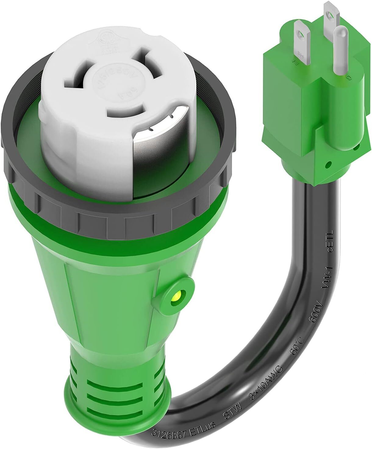 RVGUARD 50 Amp to 110 Volt RV Adapter Cord with Locking Connector 12 Inch, gallery
