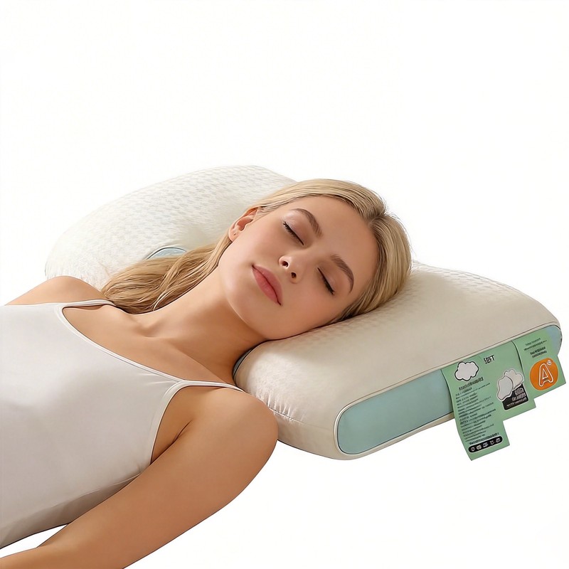 Cervical Neck Pillows Ergonomic Cervical Neck Roll for Side Back Stomach Sleeper gallery