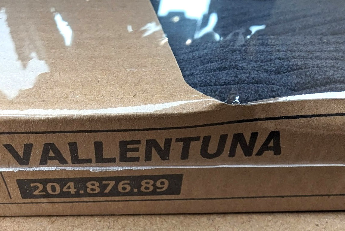 Ikea VALLENTUNA Back Cushion Cover Slipcover KELINGE ANTHRACITE New! SEALED! gallery