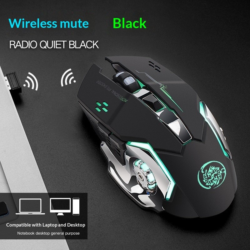 Bluetooth Rechargeable Wireless Gaming Mouse RGB Backlit USB PC Gamer Mouse gallery