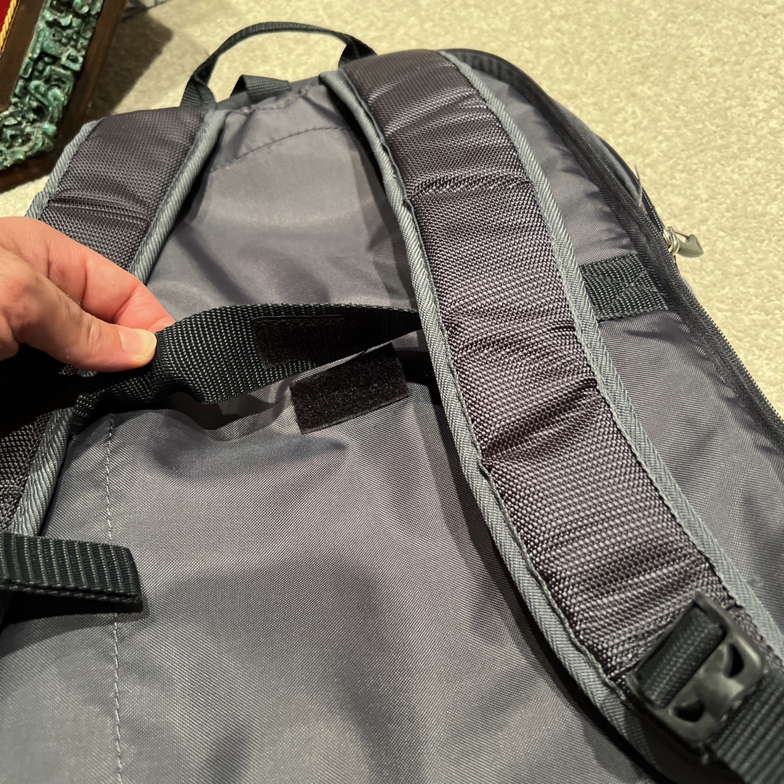 ATGO Black Nylon Backpack – Multi-Pocket, Lightweight, Durable 4